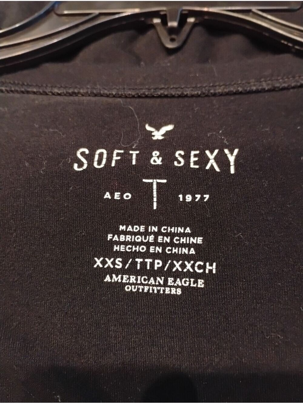 American Eagle Outfitters Black 'Soft & Sexy' Lightweight Smooth Knit Cardigan - Picture 3 of 3